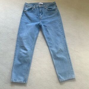 Zara high rise straight leg jeans size 10
